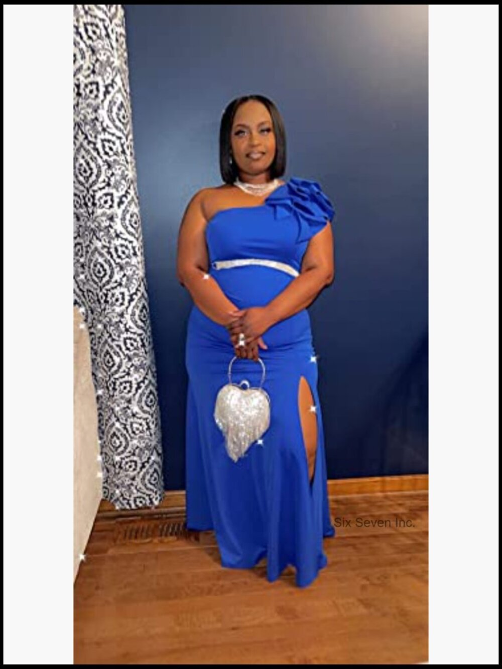 Sexy Sleeveless One Shoulder High Split Formal Evening Dress - Picture 4 of 7